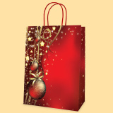 Чанта "Коледна украса", червена XXL1 - 784 0