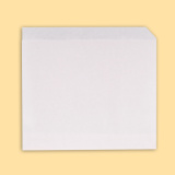 Flat bottom greaseproof paper bag  L-pocket 20/18 White 0