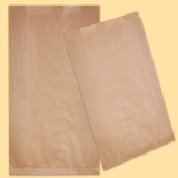 Flat bottom paper bag 20+(2x4)/37, brown 0