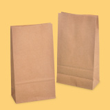 Square bottom paper bag 12+6/22 Brown 0