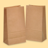 Square bottom paper bag 14+8/26 Brown 0