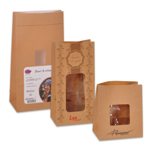 Click for enlarging Stand Up Paper Bags With Window 2