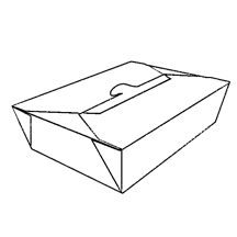 Click for enlarging Takeaway Container with Central Fastening 0