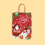 Bag "Santa Claus", Red L1-831 - 24+12/33 cm 0