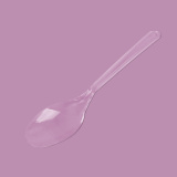 Multiple Plastic Spoons, transparent 1