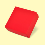 Gift box with lid 22x22/8, Red 0