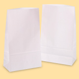 Square bottom paper bag 18+8/30 White 0