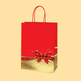 Bag "Holiday ribbon" S1-459 - 20+8/25 сm 0