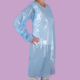 Disposable protective apron with sleeves 1