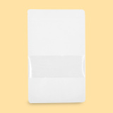 Stand-Up Pouch, 18х29+(2х4,5), white with window 0